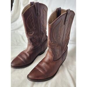 Shyanne Cowboy Boots Women's 8.5 Brown Leather Suede SY1419-R Western Cowgirl